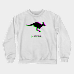 JumpBig Green/Pink Glitch Crewneck Sweatshirt